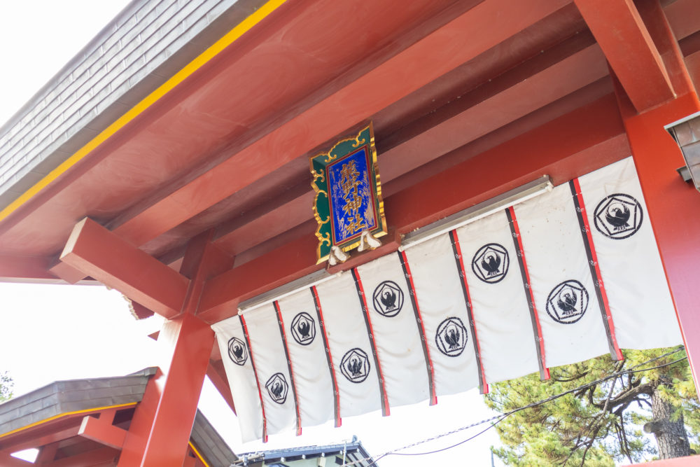 熊野神社の神紋（東京・葛飾区）