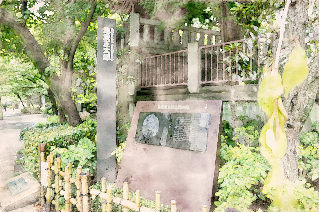 池波正太郎の碑（東京・台東区）
